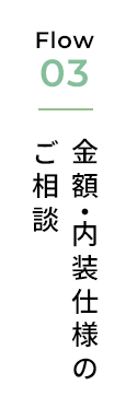 金額・内装仕様のご相談